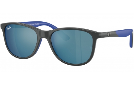 Gafas Junior - Ray-Ban Junior Collection - RJ9077S - 715155  GREY ON RUBBER BLUE // BLUE MIRROR BLUE