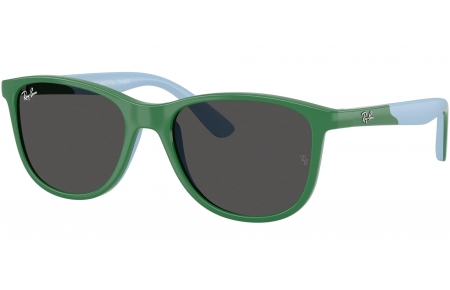 Gafas Junior - Ray-Ban Junior Collection - RJ9077S - 718887  GREEN ON RUBBER LIGHT BLUE // DARK GREY