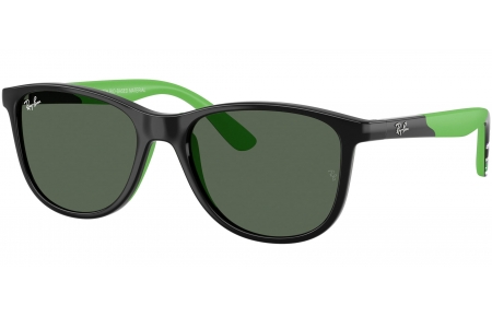 Gafas Junior - Ray-Ban Junior Collection - RJ9077S - 719371  BLACK RUBBER GREEN // DARK GREE