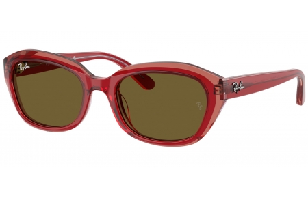 Gafas Junior - Ray-Ban Junior Collection - RJ9081S - 715473  RED ON ORANGE AND LIGHT PURPLE // DARK BROWN