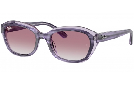 Gafas Junior - Ray-Ban Junior Collection - RJ9081S - 71748G  STRIPED VIOLET ON TRANSPARENT VIOLET // GREY GRADIENT VIOLET