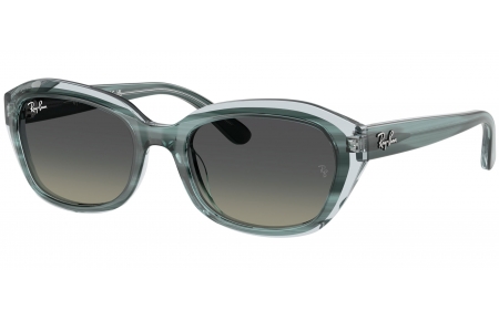 Gafas Junior - Ray-Ban Junior Collection - RJ9081S - 717511  STRIPED GREEN ON TRANSPARENT GREEN // GREY GRADIENT