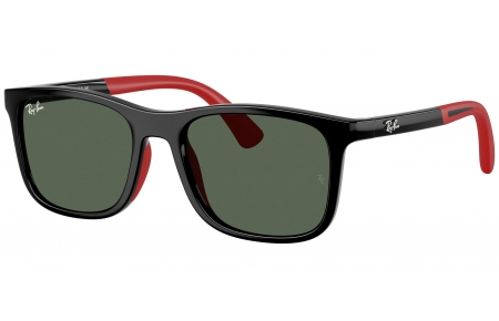 Gafas Junior - Ray-Ban Junior Collection - RJ9084S - 713171  BLACK ON RUBBER RED // DARK GREEN