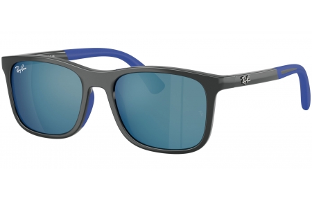 Gafas Junior - Ray-Ban Junior Collection - RJ9084S - 715155  GREY ON RUBBER BLUE // BLUE MIRROR BLUE