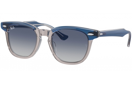 Gafas Junior - Ray-Ban Junior Collection - RJ9098S - 71554L  DARK BLUE ON LIGHT GREY AND BROWN // GREY GRADIENT BLUE