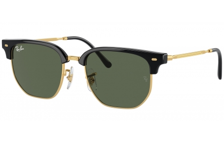 Gafas Junior - Ray-Ban Junior Collection - RJ9116S JUNIOR NEW CLUBMASTER - 100/71 BLACK ON GOLD // DARK GREEN