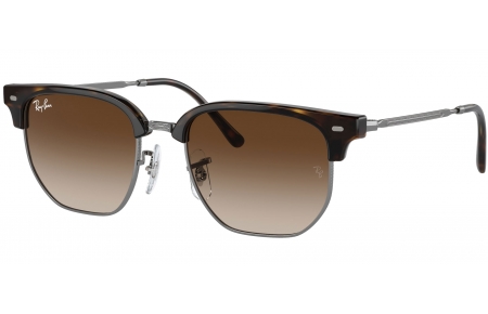 Gafas Junior - Ray-Ban Junior Collection - RJ9116S JUNIOR NEW CLUBMASTER - 152/13 HAVANA ON GUNMETAL // BROWN GRADIENT