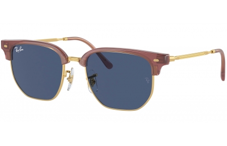 Gafas Junior - Ray-Ban Junior Collection - RJ9116S JUNIOR NEW CLUBMASTER - 715680  OPAL PINK ON GOLD // DARK BLUE