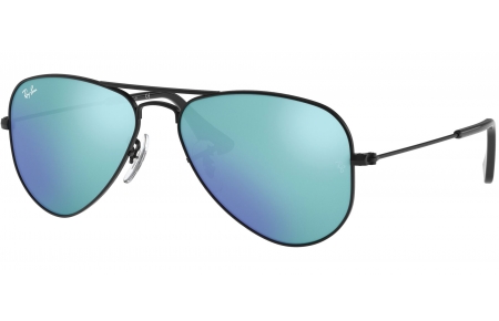 Gafas Junior - Ray-Ban Junior Collection - RJ9506S - 201/55 MATTE BLACK // BLUE MIRROR