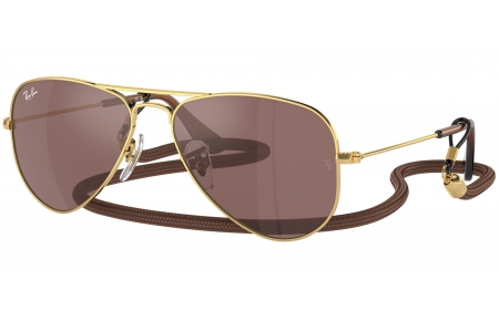 Gafas Junior - Ray-Ban Junior Collection - RJ9506S - 223/6G ARISTA GOLD // BROWN MIRROR SILVER