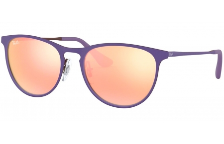 Gafas Junior - Ray-Ban Junior Collection - RJ9538S - 252/2Y RUBBER BROWN VIOLET // LIGHT BROWN MIRROR PINK