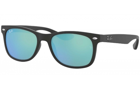 Gafas Junior - Ray-Ban Junior Collection - RJ9052S - 100S55 MATTE BLACK // BLUE MIRROR