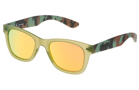 Gafas Junior - Police Junior - SK039 EXCHANGER 3 - NVNG CAMUFLAJE // ORANGE POLARIZED