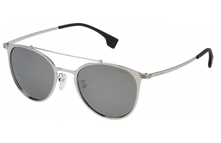 Gafas de Sol - Police - SPL156 RIVAL 9 - 579X SILVER // GREY MIRROR SILVER