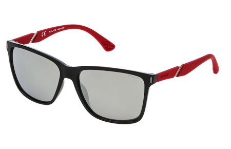 Lunettes de soleil - Police - SPL529 SPEED 10 - Z42X BLACK RED // GREY SILVER MIRROR