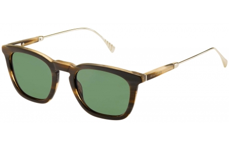 Gafas de Sol - Tommy Hilfiger - TH 1383/S - QET (DJ) HORN GOLD // GREEN