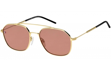 Gafas de Sol - Tommy Hilfiger - TH 1599/S - EYR (4S) GOLD PINK // BURGUNDY