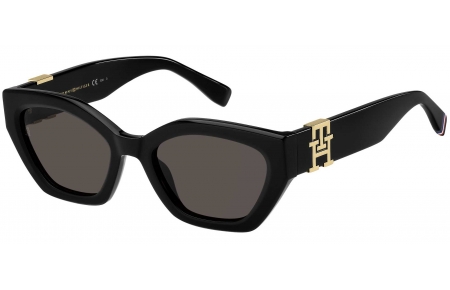 Gafas de Sol - Tommy Hilfiger - TH 1979/S - 807 (IR) BLACK // GREY BLUE