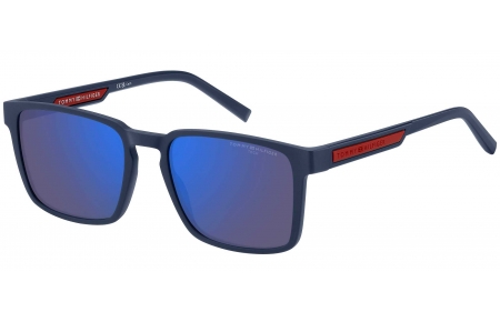 Gafas de Sol - Tommy Hilfiger - TH 2088/S - FLL (VI) MATTE BLUE // BLUE MULTILAYER HIGH CONTRAST
