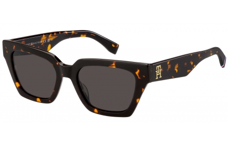 Gafas de Sol - Tommy Hilfiger - TH 2101/S - 086 (IR) DARK HAVANA // GREY