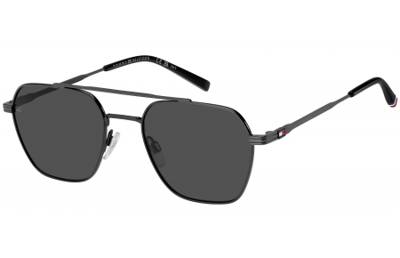 Gafas de Sol - Tommy Hilfiger - TH 2192/S - V81 (IR) DARK RUTHENIUM BLACK // GREY