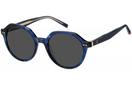 Gafas de Sol - Tommy Hilfiger - TH 2212/S - IPR (IR) HAVANA BLUE // GREY