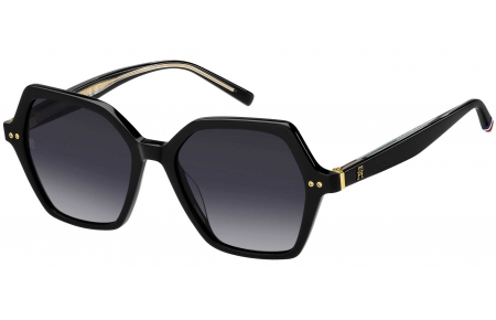 Gafas de Sol - Tommy Hilfiger - TH 2213/S - 807 (9O) BLACK // DARK GREY GRADIENT