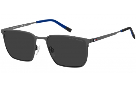 Gafas de Sol - Tommy Hilfiger - TH 2272/S - SVK (IR) MATTE RUTHENIUM BLACK // GREY