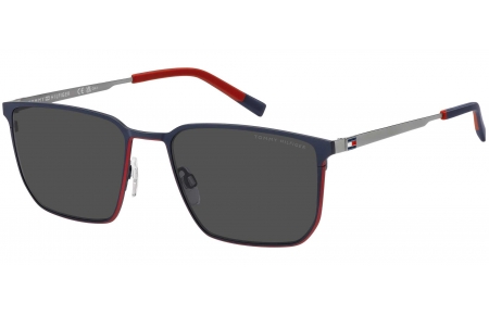 Gafas de Sol - Tommy Hilfiger - TH 2272/S - WIR (IR) MATTE BLUE RED // GREY