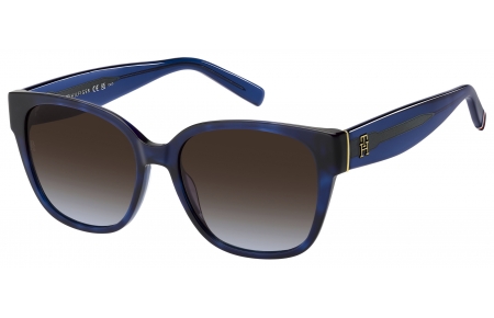 Gafas de Sol - Tommy Hilfiger - TH 2398/S - JBW (98) BLUE HAVANA // BROWN TEAL GRADIENT