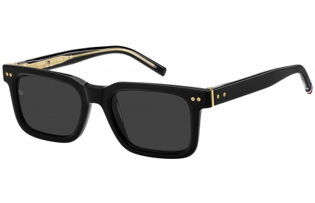 Gafas de Sol - Tommy Hilfiger - TH 85/S - 2M2 (IR) BLACK GOLD // GREY