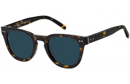 Gafas de Sol - Tommy Hilfiger - TH 86/S - 086 (KU) DARK HAVANA // BLUE