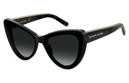 Sunglasses - Marc Jacobs - MARC 449/S - 807 (9O) BLACK // DARK GREY GRADIENT