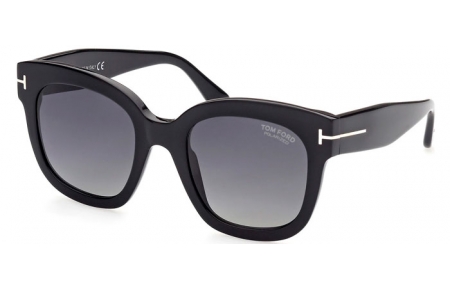 Gafas de Sol - Tom Ford - BEATRIX-02 FT0613 - 01D  SHINY BLACK // GREY GRADIENT POLARIZED
