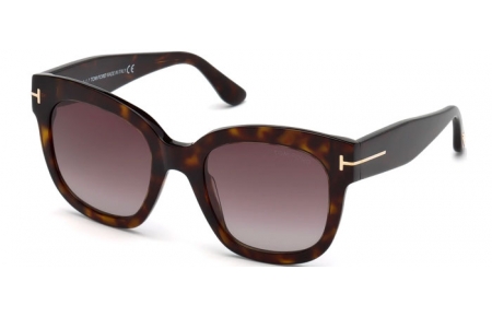 Sunglasses - Tom Ford - BEATRIX-02 FT0613 - 52T  DARK HAVANA // BURGUNDY GRADIENT