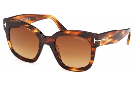Gafas de Sol - Tom Ford - BEATRIX-02 FT0613 - 55F  HAVANA YELLOW // BROWN GRADIENT