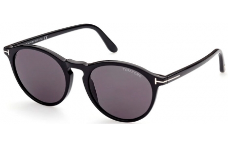 Gafas de Sol - Tom Ford - AURELE FT0904 - 01A  SHINY BLACK // SMOKED