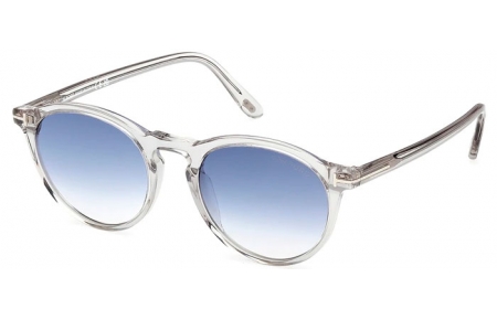 Gafas de Sol - Tom Ford - AURELE FT0904 - 20W  SHINY TRANSPARENT GREY // BLUE GRADIENT