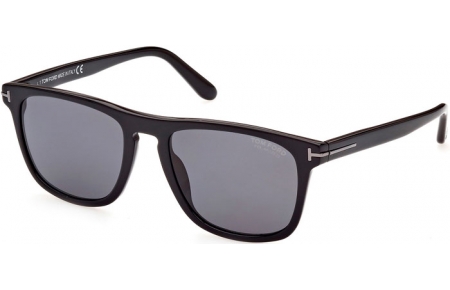 Sunglasses - Tom Ford - GERARD-02 FT0930-N - 01D  SHINY BLACK // GREY POLARIZED