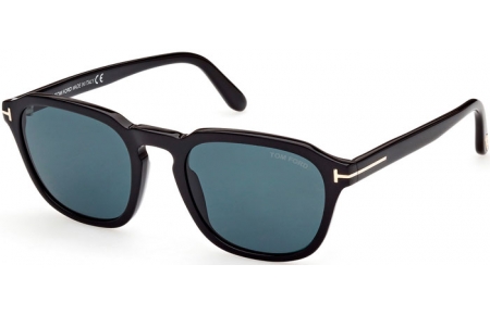 Lunettes de soleil - Tom Ford - AVERY FT0931 - 01V  SHINY BLACK // BLUE