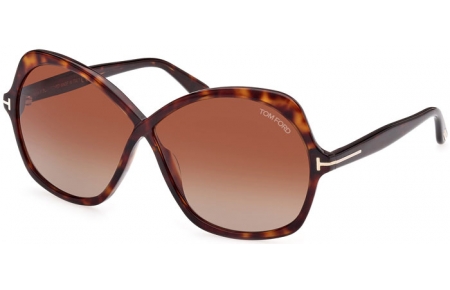 Gafas de Sol - Tom Ford - ROSEMIN FT1013 - 52F  DARK HAVANA // BROWN GRADIENT