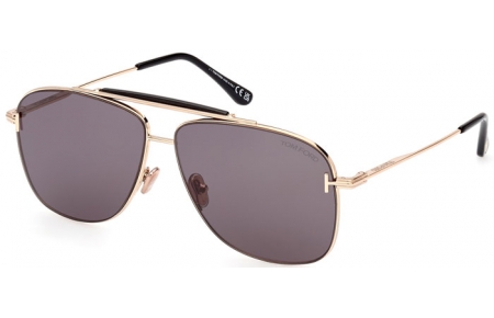 Gafas de Sol - Tom Ford - JADEN FT1017 - 28A  SHINY GOLD // GREY