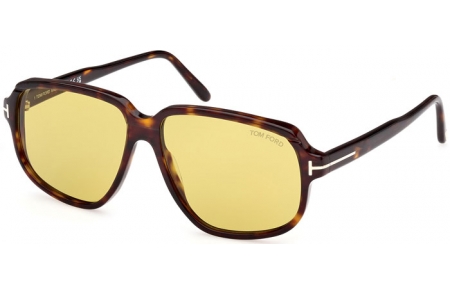 Gafas de Sol - Tom Ford - ANTON FT1024 - 52E DARK HAVANA // LIGHT BROWN