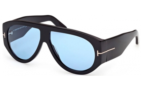 Gafas de Sol - Tom Ford - BRONSON FT1044 - 01V  SHINY BLACK // BLUE