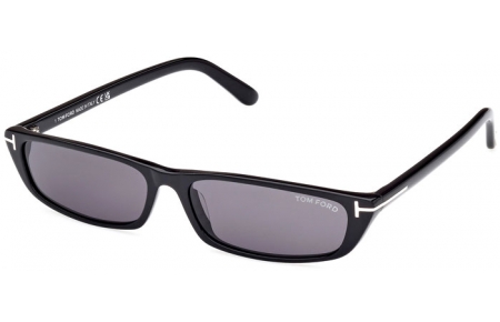 Lunettes de soleil - Tom Ford - ALEJANDRO FT1058  - 01A  SHINY BLACK // GREY