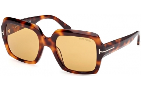 Gafas de Sol - Tom Ford - KAYA FT1082 - 53E  HAVANA GOLD // LIGHT BROWN