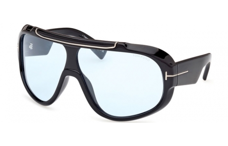 Gafas de Sol - Tom Ford - RELLEN FT1093 - 01V  SHINY BLACK // BLUE PHOTOCHROMATIC