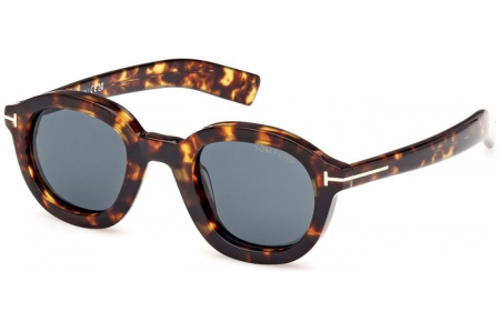 Lunettes de soleil - Tom Ford - RAFFA FT1100 - 52V  DARK HAVANA // DARK BLUE