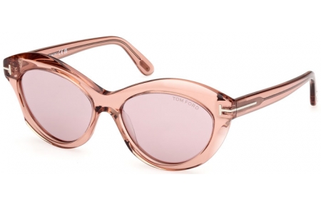 Gafas de Sol - Tom Ford - TONI FT1111 - 72Z  SHINY LIGHT PINK // LIGHT VIOLET MIRROR