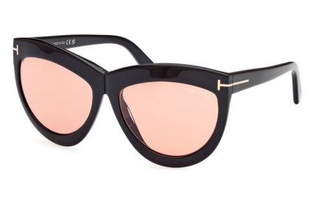 Gafas de Sol - Tom Ford - DORIS FT1112 - 01E  SHINY BLACK // LIGHT BROWN PHOTOCHROMATIC